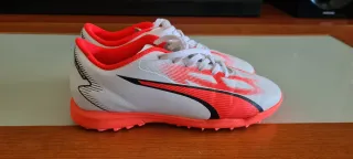 Zapatillas Fútbol Puma Blancas Naranja