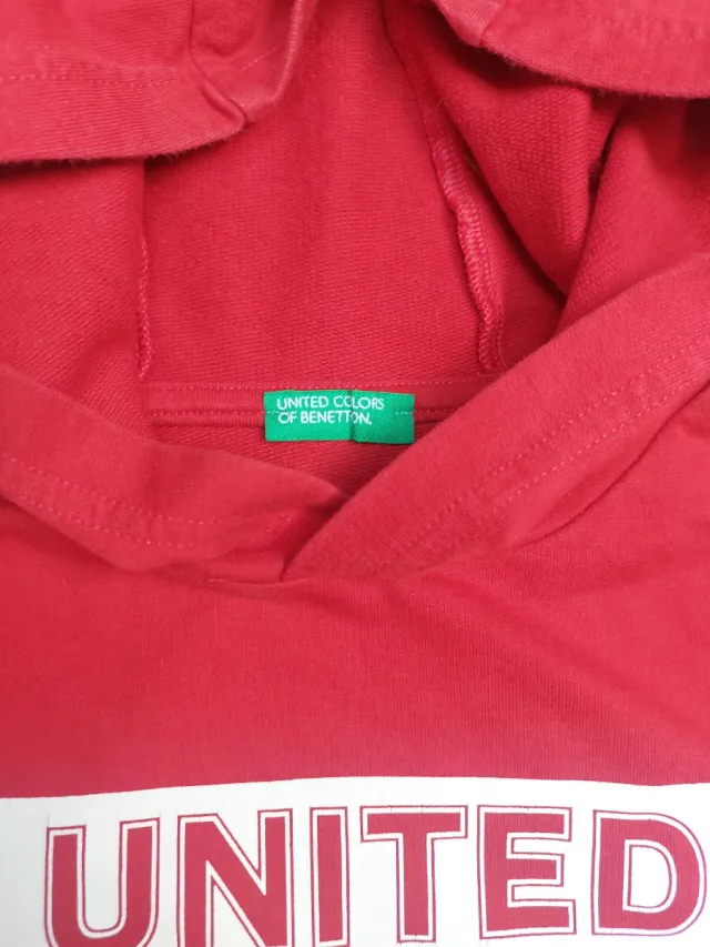 Sudadera United Colors of Benetton Roja talla 10
