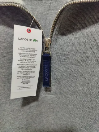 Jersey Lacoste Gris Talla XL