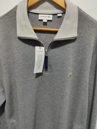 Jersey Lacoste Gris Talla XL