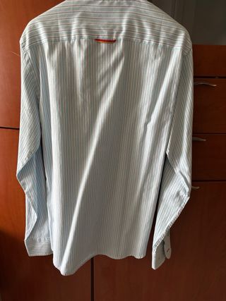 Camisa Spagnolo Rayas Azul y Blanco