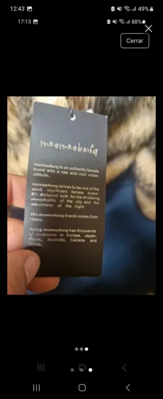 Abrigo de piel de mapache