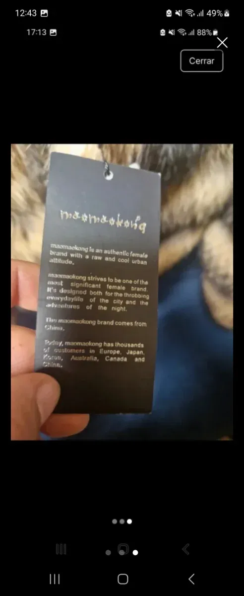 Abrigo de piel de mapache