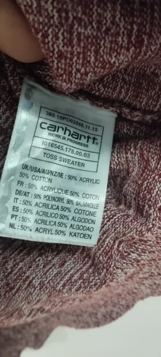 Jersey Carhartt Rojo Talla M