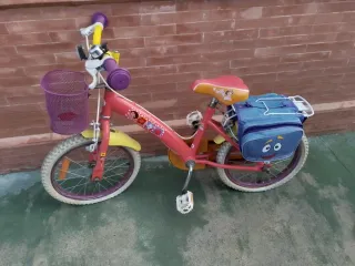 Bicicleta infantil Dora necesita puesta a punto