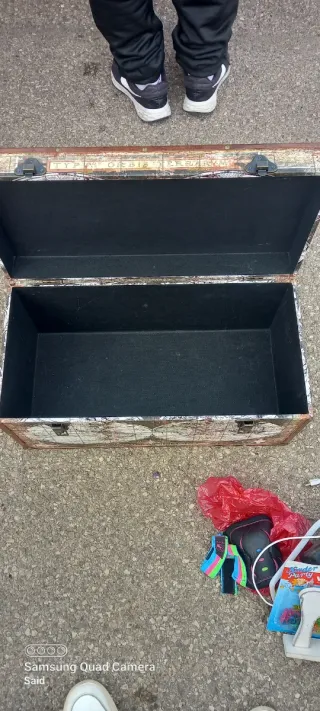 Cofre decorativo mapa del mundo