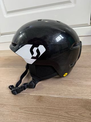 Casco de esquí Scott negro junior y gafas Atomic