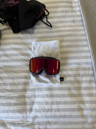 Casco de esquí Scott negro junior y gafas Atomic