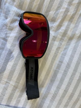 Casco de esquí Scott negro junior y gafas Atomic