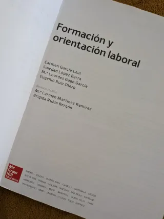 LA Formacion y orientacion laboral GM. Libro al...