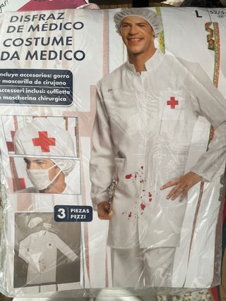 Disfraz Médico Sangriento Talla L