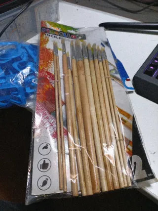 Juego 12 Pinceles Arte