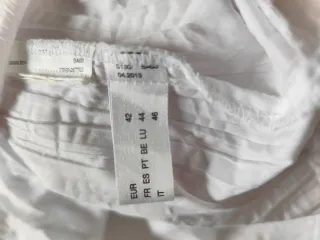 Camisa blanca CANDAS lentejuelas y bordado