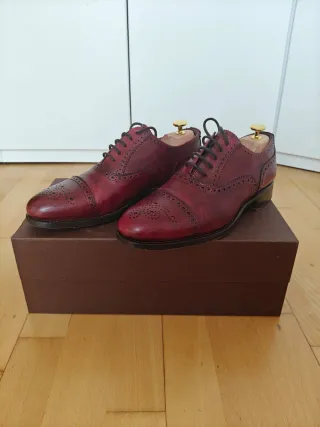 Zapatos Oxford Martinelli Burdeos