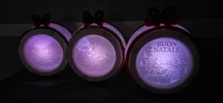 Pallina Natale Litofania Personalizzata