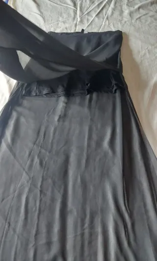 Falda larga H&M negra