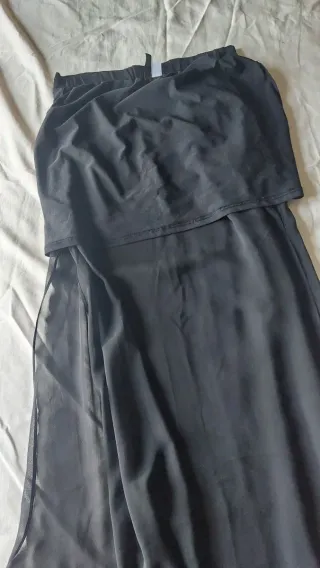 Falda larga H&M negra