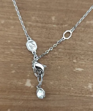 Colgante Infinito Swarovski Hyperbola Plata