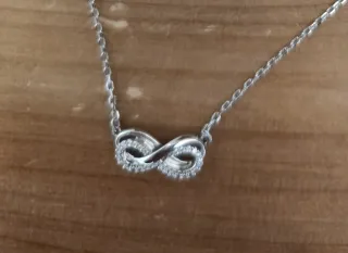 Colgante Infinito Swarovski Hyperbola Plata