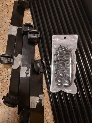 Separador ambientes 3 paneles Ruedas Bloqueables