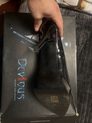 Zapatos de tacón negros talla 45