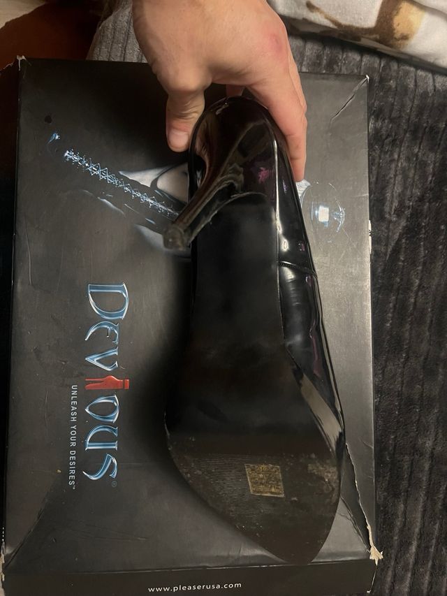 Zapatos de tacón negros talla 45