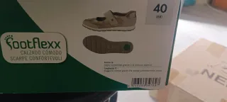 Esmara Bailarinas Talla 40 Beige/Plata