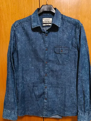 Camisa vaquera Esprit azul