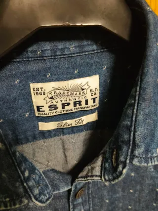 Camisa vaquera Esprit azul