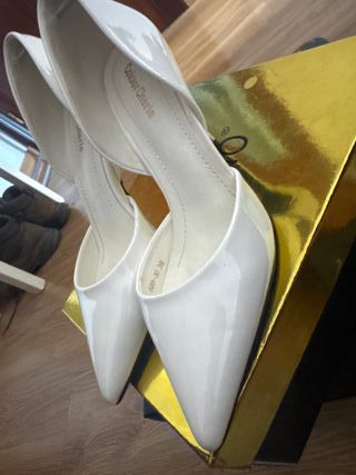 Tacones blancos talla 38