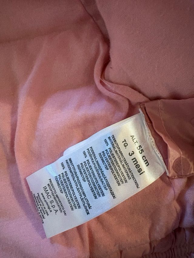 Giubbotto neonato 3 mesi pois rosa