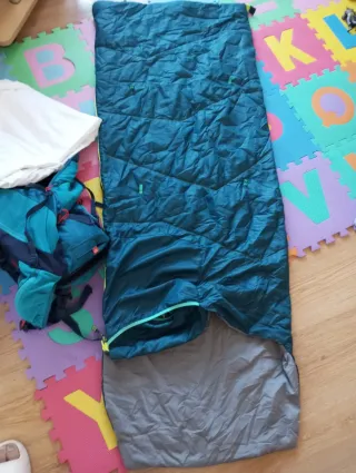 Mochila Quechua 30L + Saco Dormir