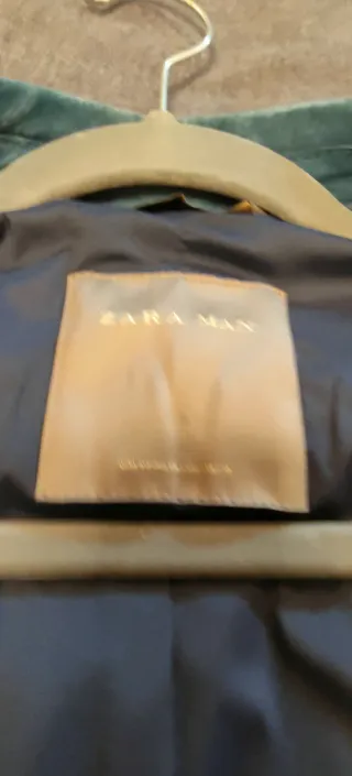 Cazadora Zara Man ante azul