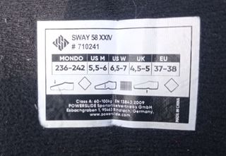 Patines Sway 58 con Equipamiento - Talla 37-38