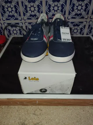 Zapatillas Lois Talla 42 Azul/Rosa