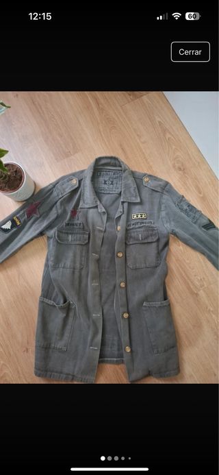 Sobrecamisa militar verde vintage