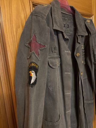 Sobrecamisa militar verde vintage
