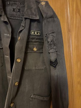 Sobrecamisa militar verde vintage