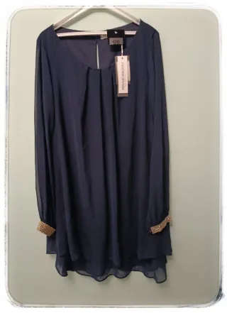 Vestido Rinascimento azul talla única