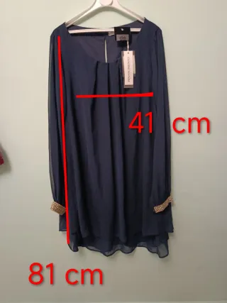 Vestido Rinascimento azul talla única