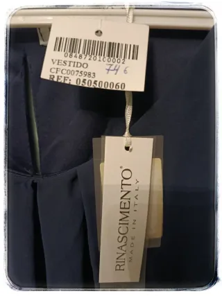 Vestido Rinascimento azul talla única