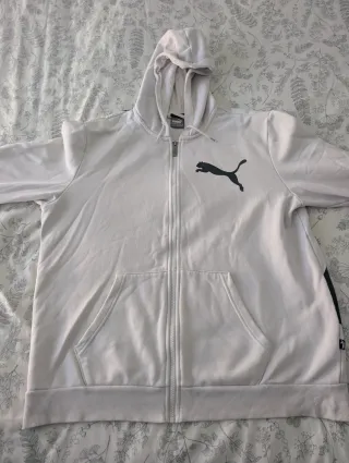 Sudadera Puma Blanca Talla L