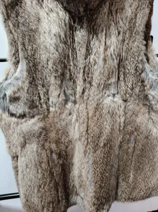 Chaleco Piel Conejo Mujer