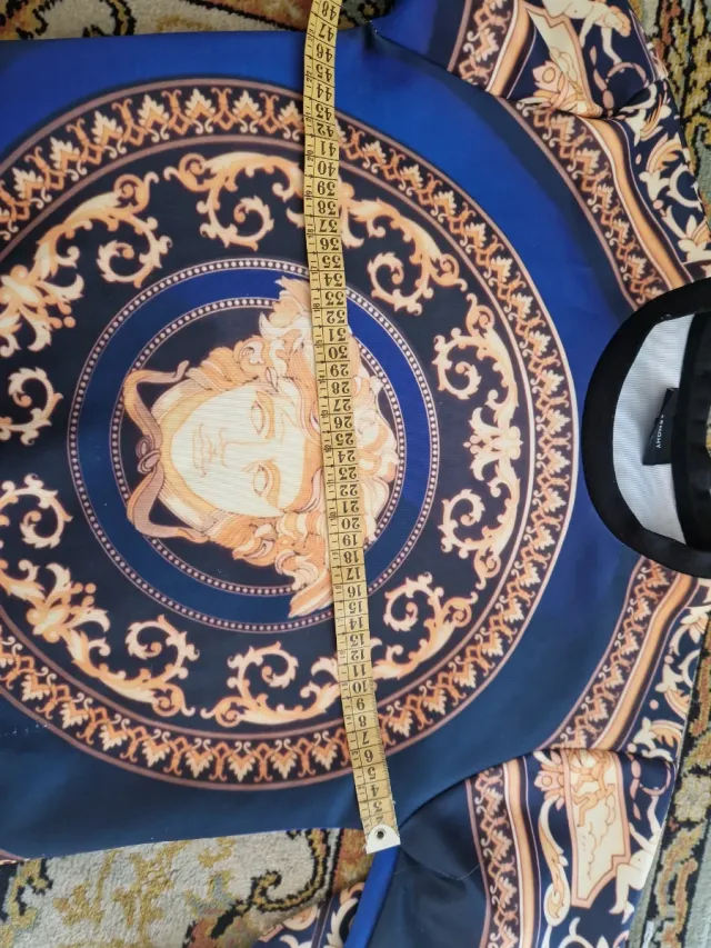 Felpa Barocca Blu e Dorato Taglia L