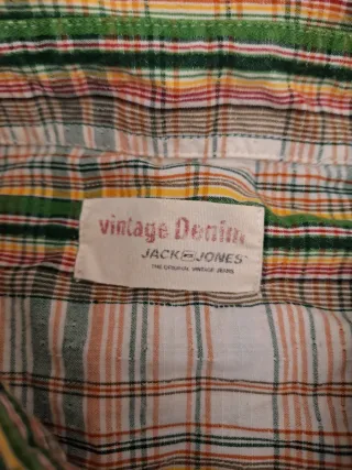 Camisa Jack & Jones cuadros verde talla M