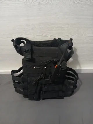 Chaleco táctico airsoft negro