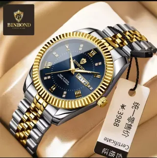 Reloj BINBOND Hombre Oro y Plata