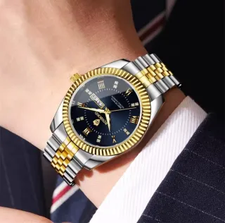 Reloj BINBOND Hombre Oro y Plata