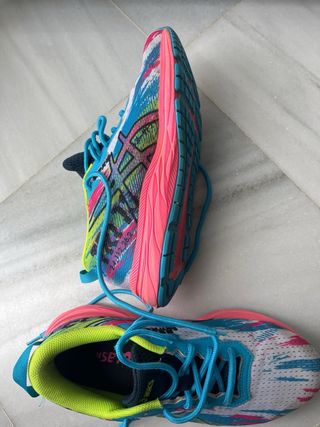 Zapatillas Asics Correr Azul y Rosa