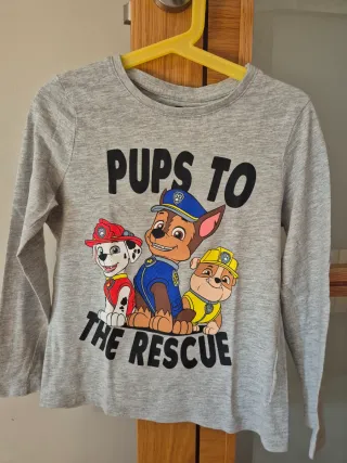 Pack 3 Camisetas Paw Patrol T. 122cm